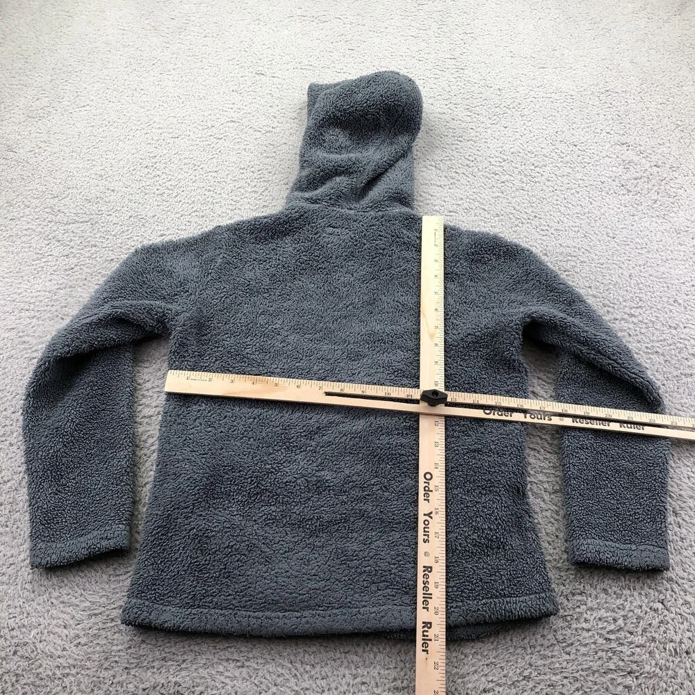 Patagonia Jacket Youth Large 12 Gray Fleece Hooded Full Zip Outdoor Los Gatos
